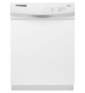 Whirlpool WDF310PAAW 24 White Full Console Dishwasher